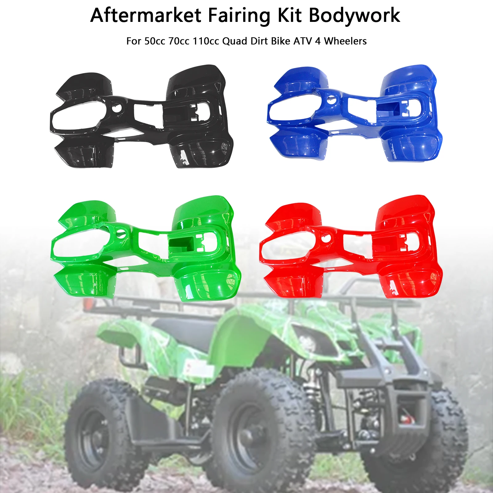 Zestaw błotników Topteng Plastics Fairing dla 50cc 70cc 110cc Dinosaur Quad Dirt Bike ATV