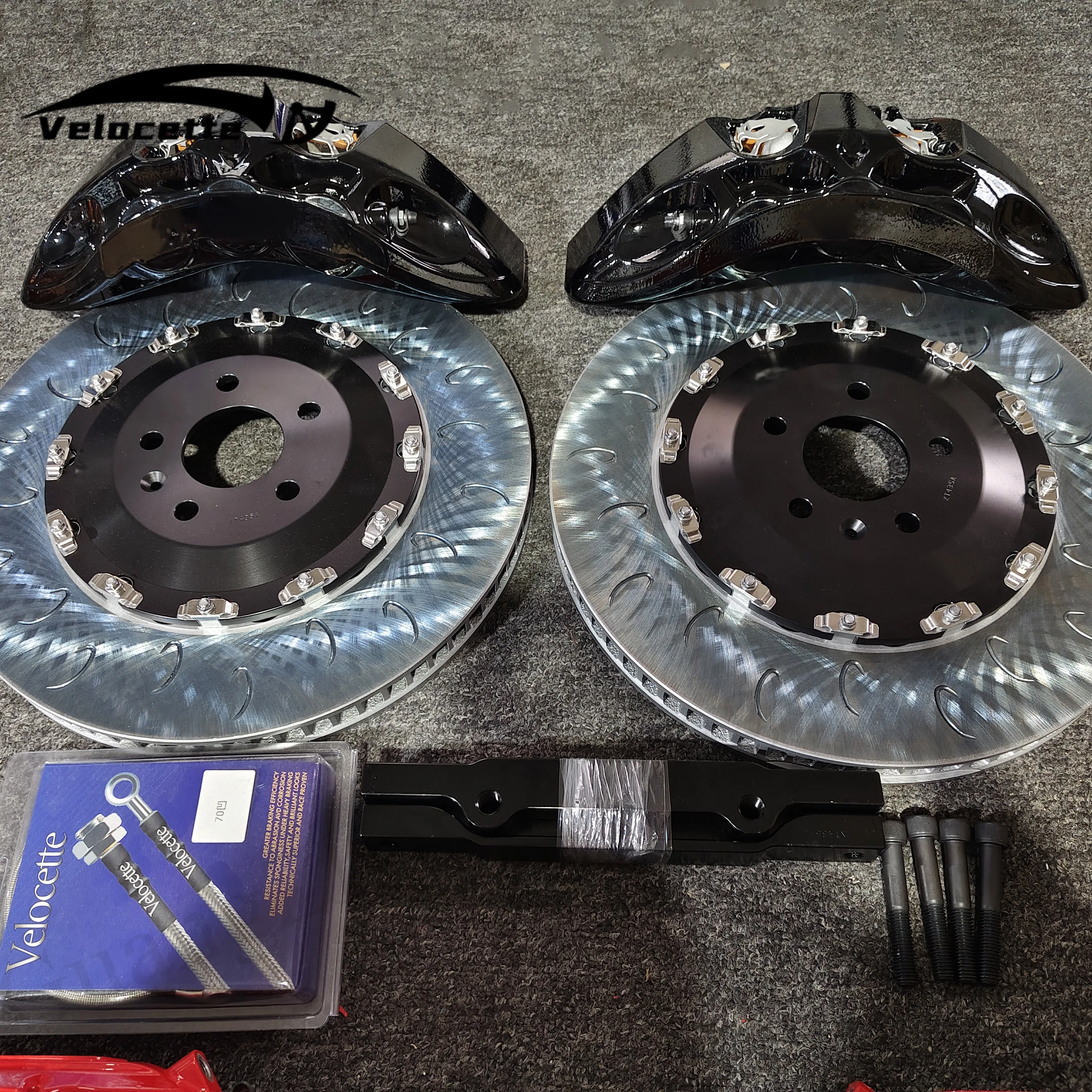 

Big Brake 6 Piston Caliper Kit 400 Brake Disc Customizable Style Color for Q8 2016