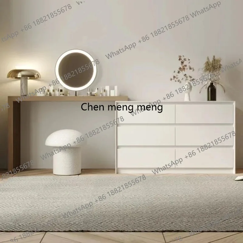 

Bedroom Solid Wood Makeup Vanities Light Luxury Multi-functional Drawer Storage Makeup Vanities Simple Furniture