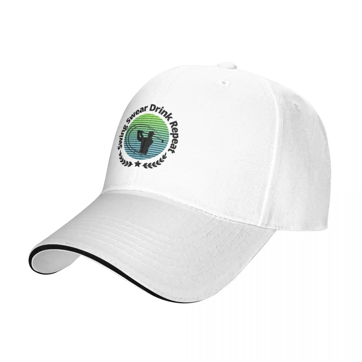 Swing Swear Drink Repeat Baseball Cap Trucker Hat Sun Hat For Children Mountaineering Women's Golf Clothing Men's
