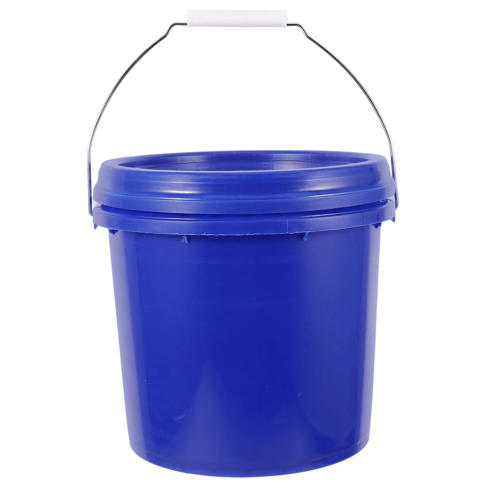 Ergonomic Handle Plastic Paint Bucket Lid Round Reusable Storage Container for Oil Acrylic Paint Home Workshop