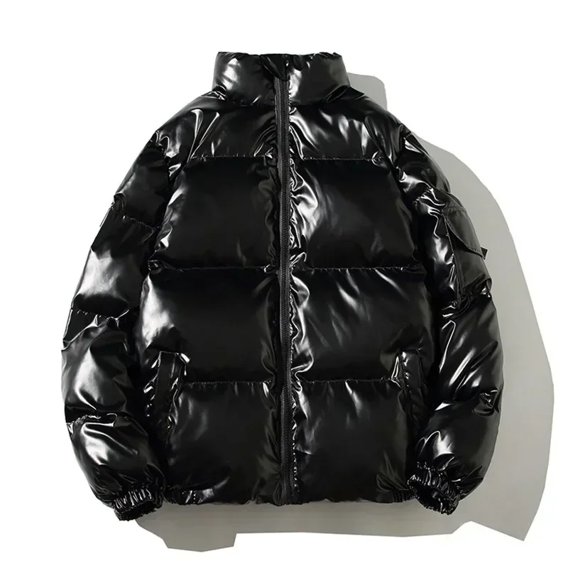Men and Women Parka 2025 Winter Warmth Thickened Waterproof Puffer Jacket Cotton Coat Solid Casual Streetwear Windproof Outwear