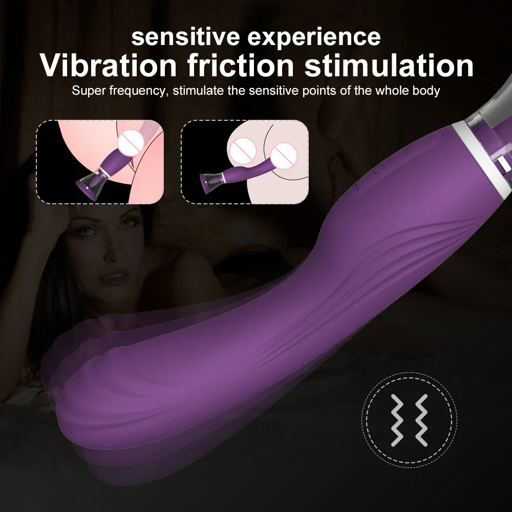 Pussy Sucking Dildo Vibrator Sex Toys for Woman  Tongue Licking Clitoris Stimulator Nipple Sucking Vibrator Masturbator Massager