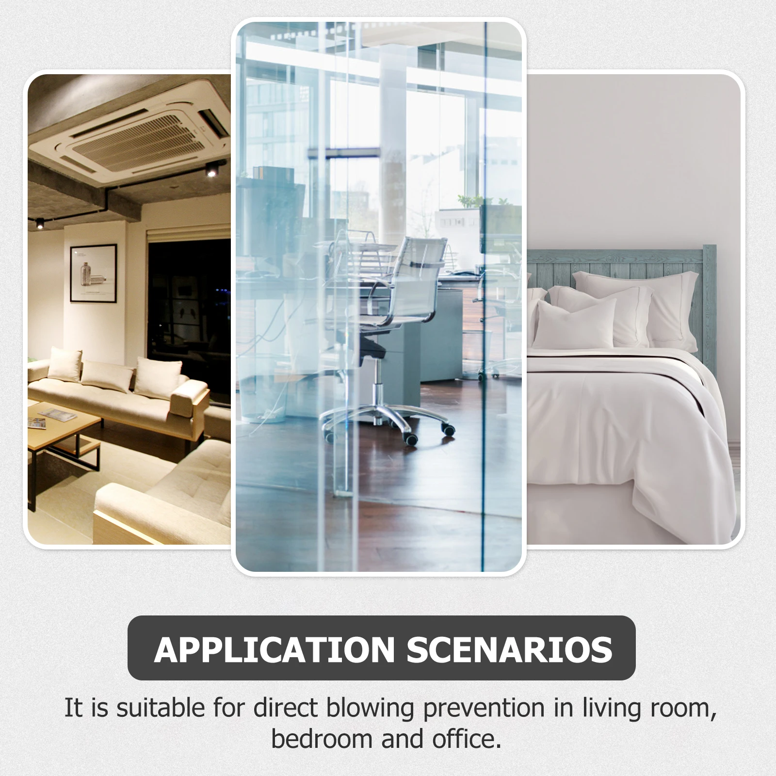 

1Pcs Air Conditioner Windshield ABS Stainless Steel Anti Direct Blowing Wind Deflector Home Air Vent Diverter Indoor Cooling