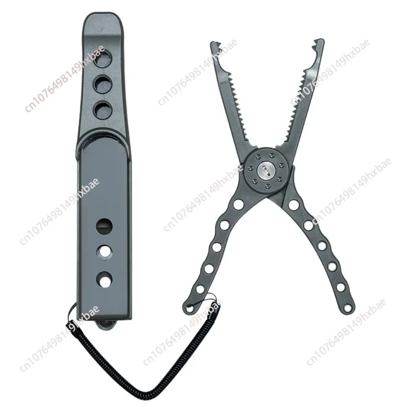 Fishing Pliers with Grip, Fishing Hook Removal Tool, Fish Lip Grabber Fish Body Clamps with Nonslip Handle and Lanyard