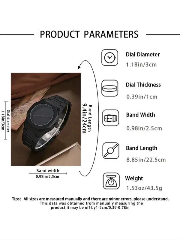 

Мужской модный набор часов, материал — смола, легкий и точный, включает браслет, идеальный подарок на День Благодарения, к школе