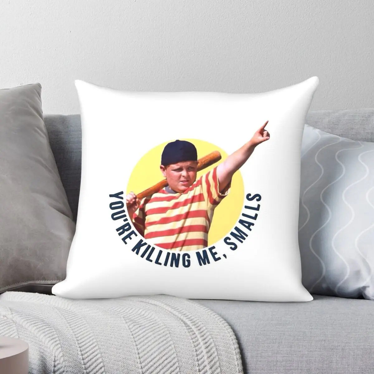 The Sandlot You're Killing Me Smalls Pillowcase Polyester Linen Velvet Pattern Zip Decor Pillow Case Room Cushion Cover