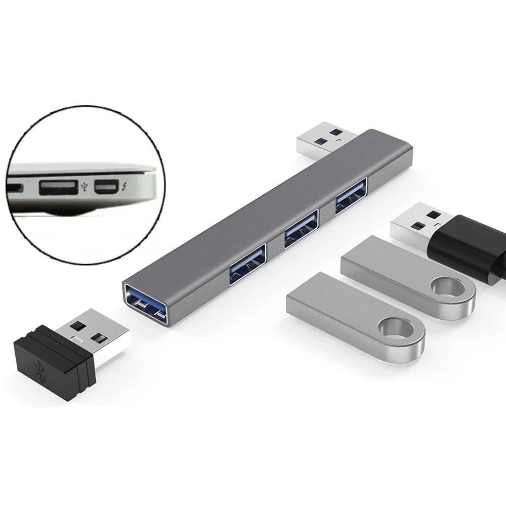 USB HUB 4 in 1 Type C USB Docking Stations Multi USB Splitter OTG Adapter Aluminum High Speed for PC Computer Laptop Tablet XC1
