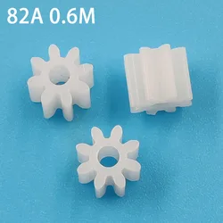 8T 0.6M Motor Gear 8 Teeth OD=6mm Small POM Plastic Pinion DIY Toy Model Parts