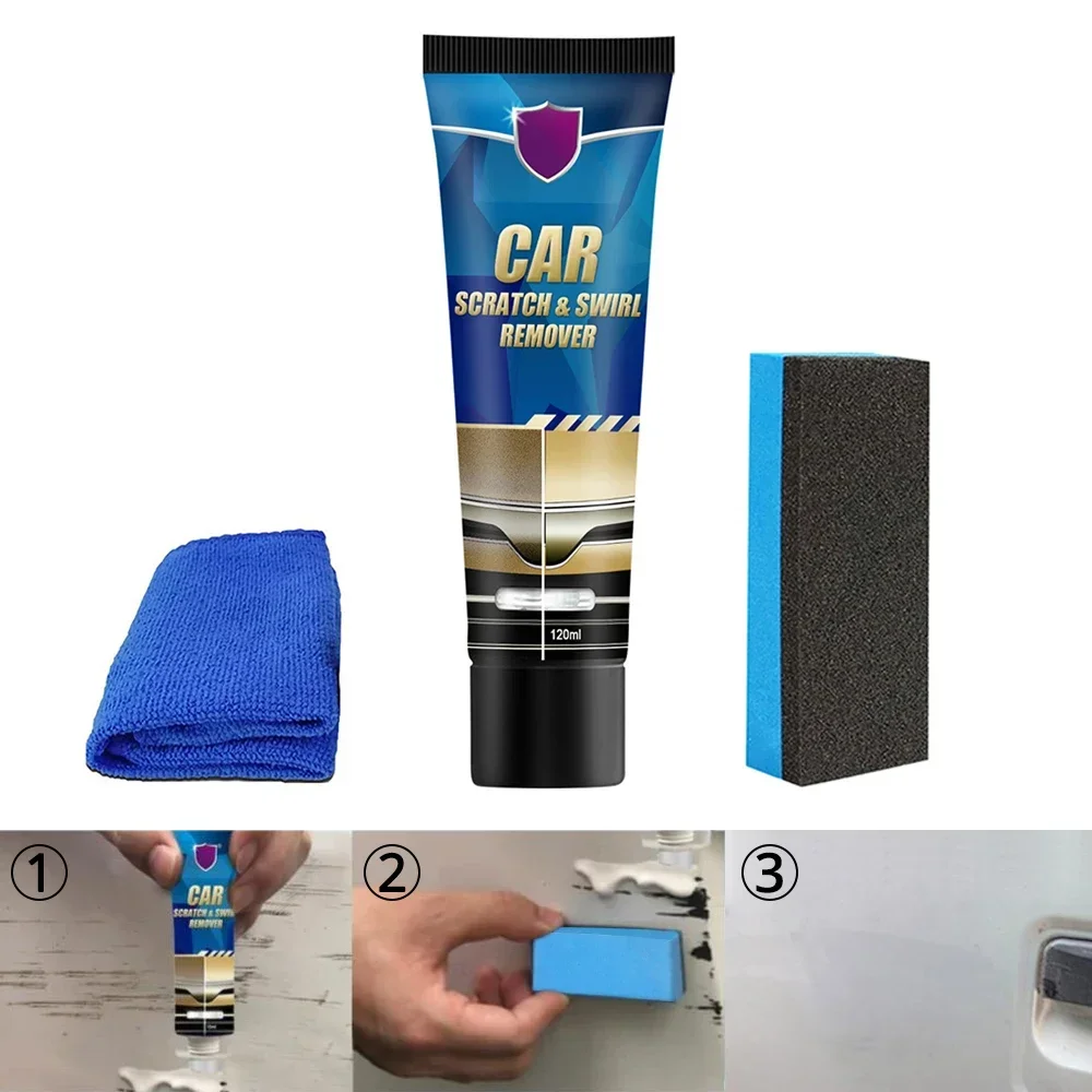 1pcs Scratch Repair Polishing Cars Washer Cleaning Polish Paint Care Paste 60ML Auto Maintenance Free Wax Tools Wheel Detailing