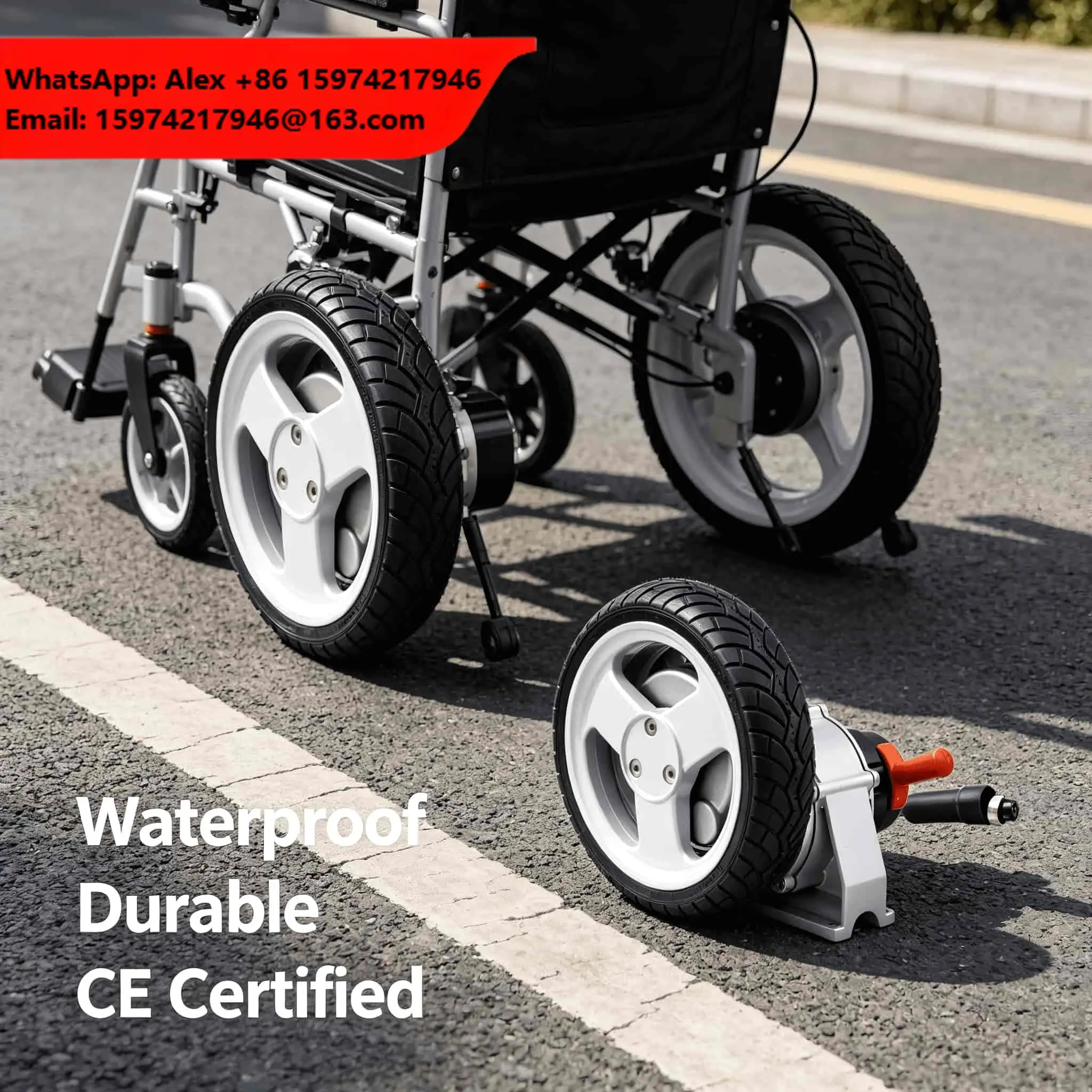 8 Inch Electric Wheelchair Hub Motor 24v 250w Waterproof 8 Inch Brushless DC Wheel Motor CE Certified