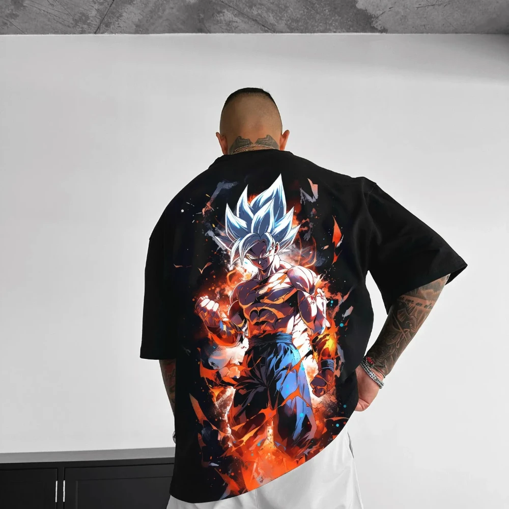 

Мужская и женская футболка Dragon Ball Super, футболка с изображением Сона Гоку, аниме-футболка, летняя и весенняя футболка с короткими рукавами для мальчиков, высококачественная одежда для родителей и детей