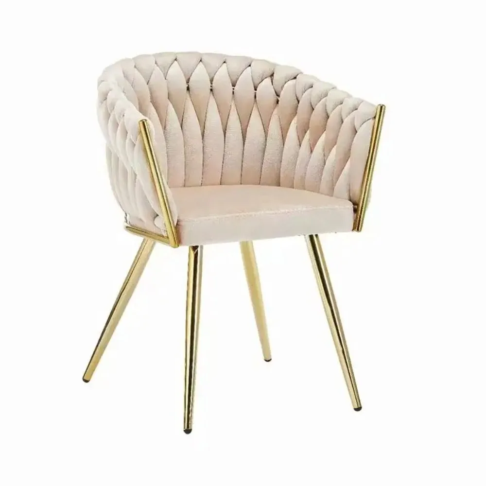 

Modern Stainless Steel Frame Velvet Upholstered Dining Chair Customizable Color Eco-Friendly Durable for Home Commercial Use