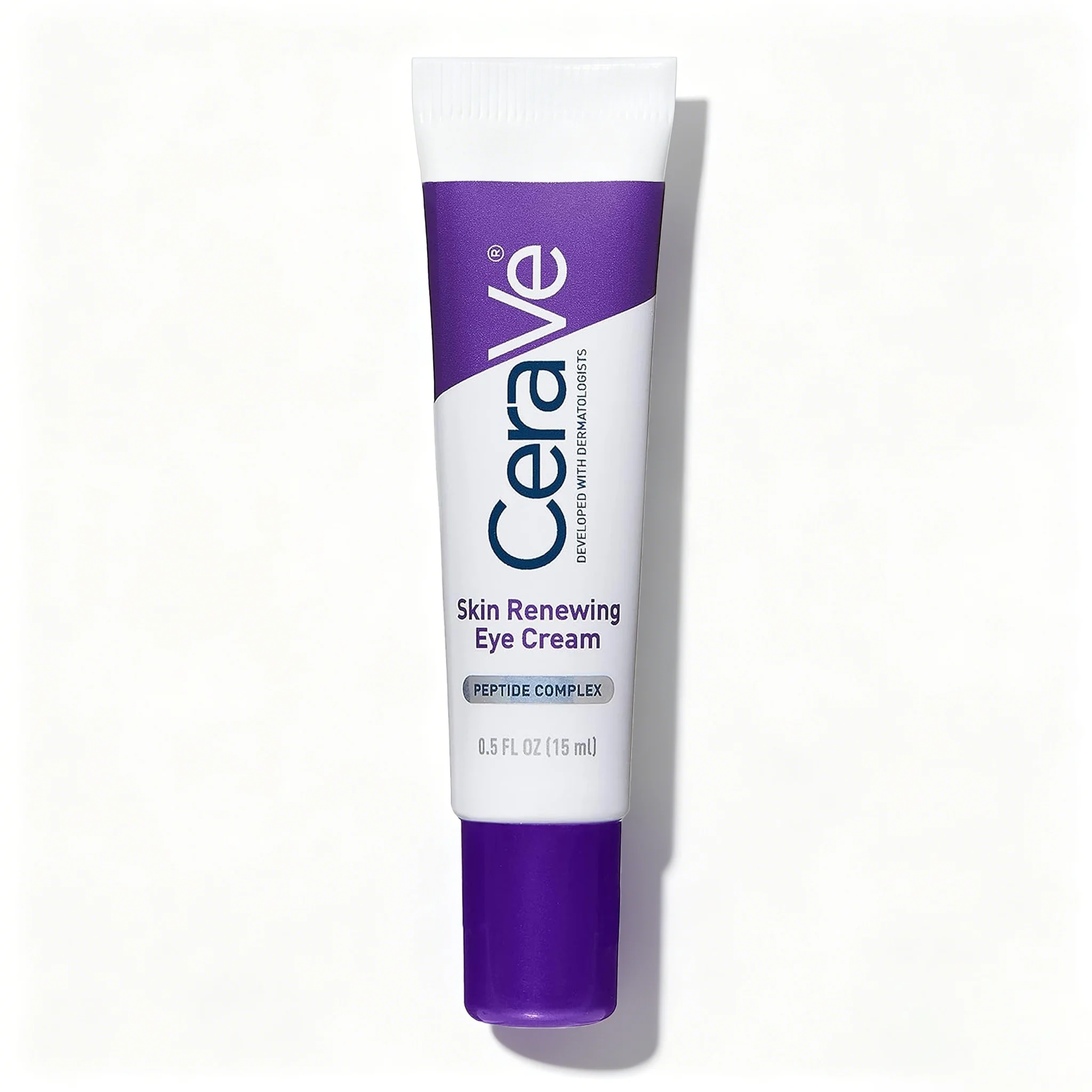 CeraVe Skin Renewing Eye Cream, Daily Care Under Eye Cream with Peptides Caffeine Niacinamide, Paraben-Free , 15ml