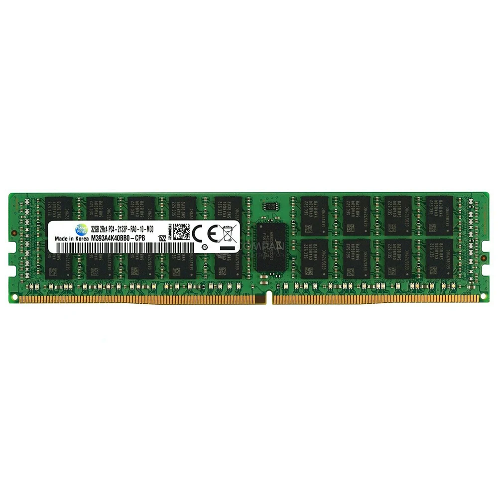 For Samsung RAM 32G 32GB 2RX4 PC4-2133P 2133 DDR4 ECC REG Server Memory M393A4K40BB0-CPB