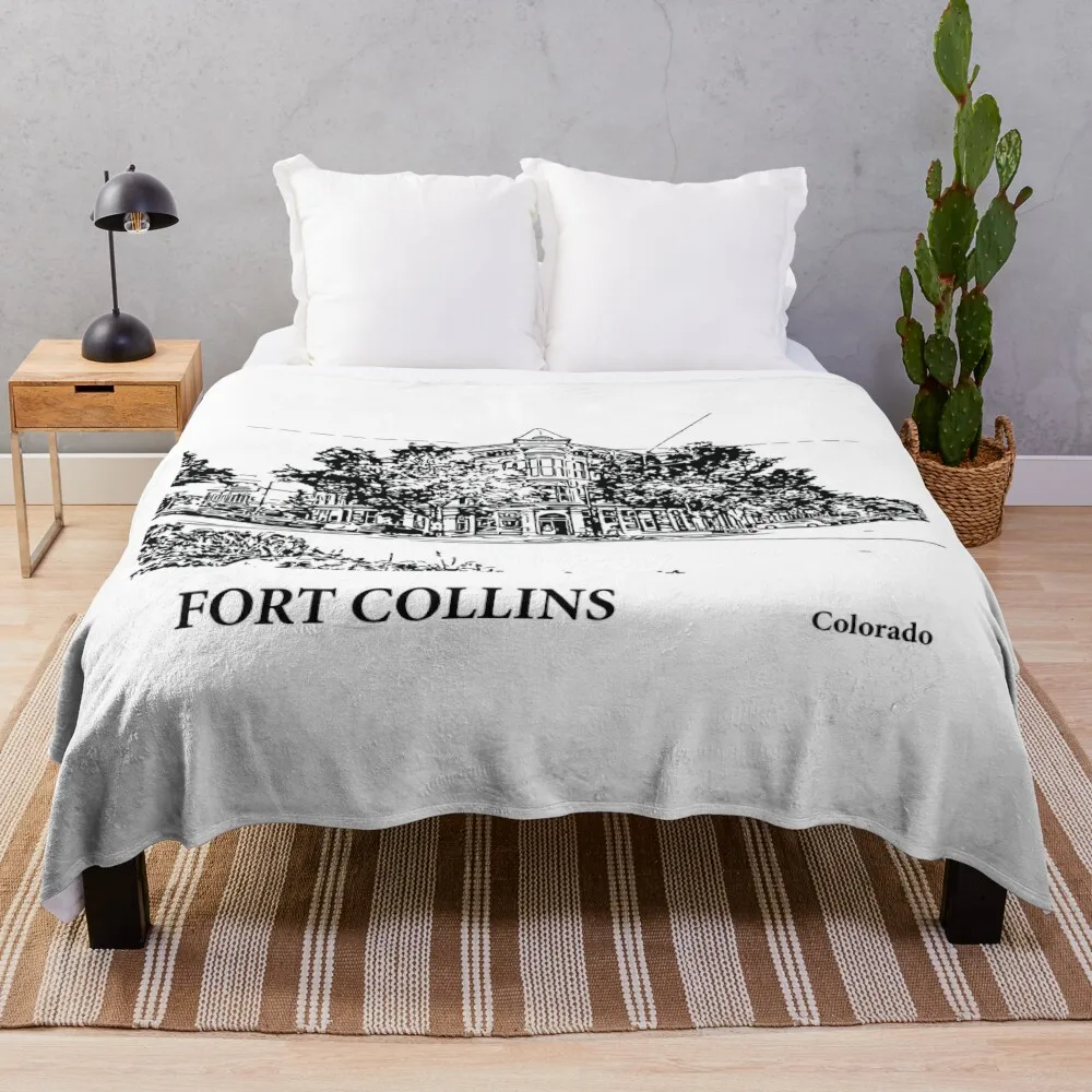 Fort Collins Colorado Throw Blanket Thermals For Travel Sofa Throw Blankets Sofas Of Decoration Single Blankets