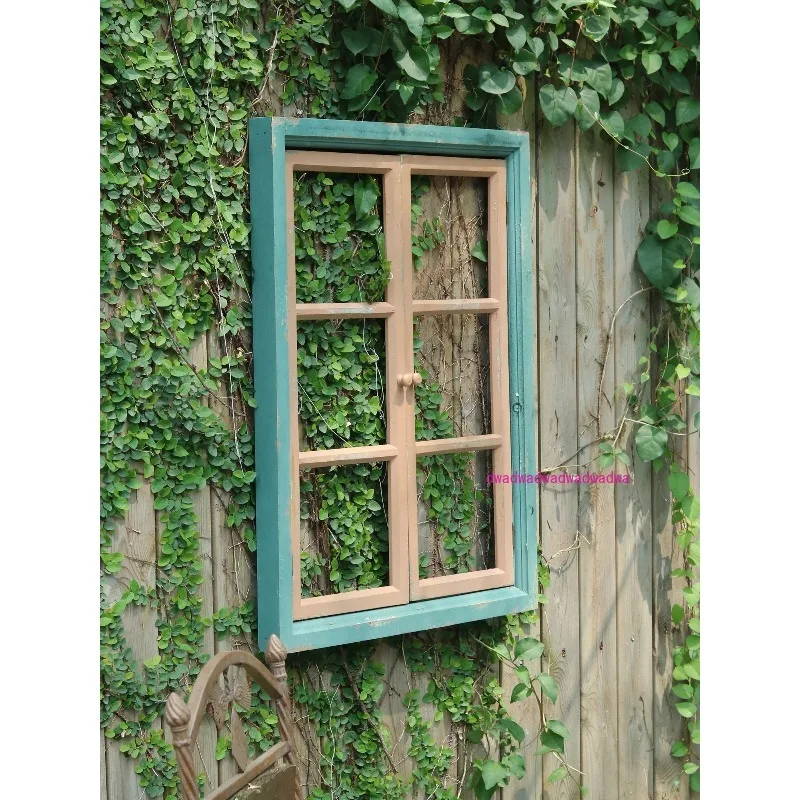 

Retro old wood window wall hanging wall decoration home soft photo decoration garden photography