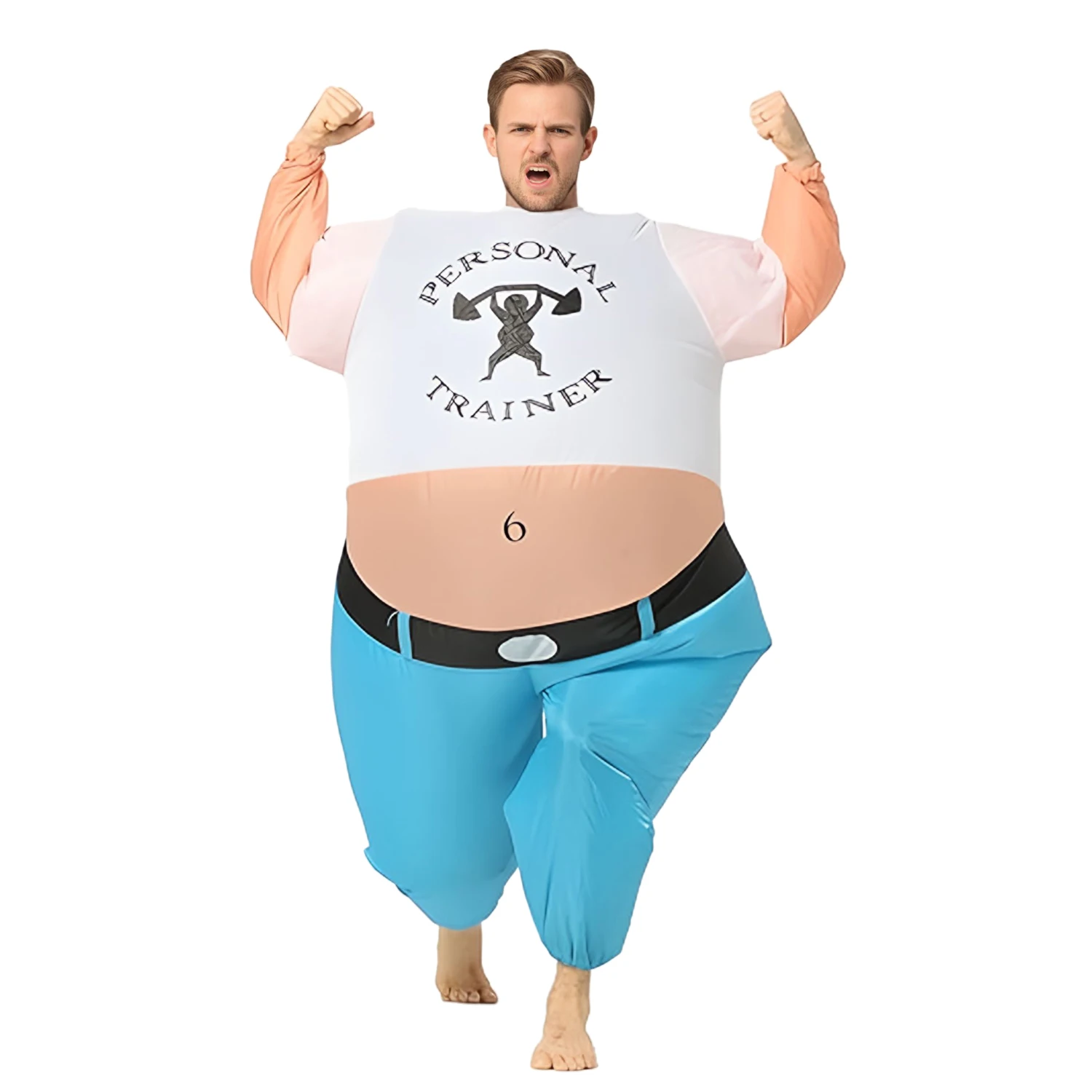 Disfraz inflable de Popeye para adulto, disfraz de hombre fuerte, entrenador de Fitness, divertido traje de Carnaval para fiesta de Halloween
