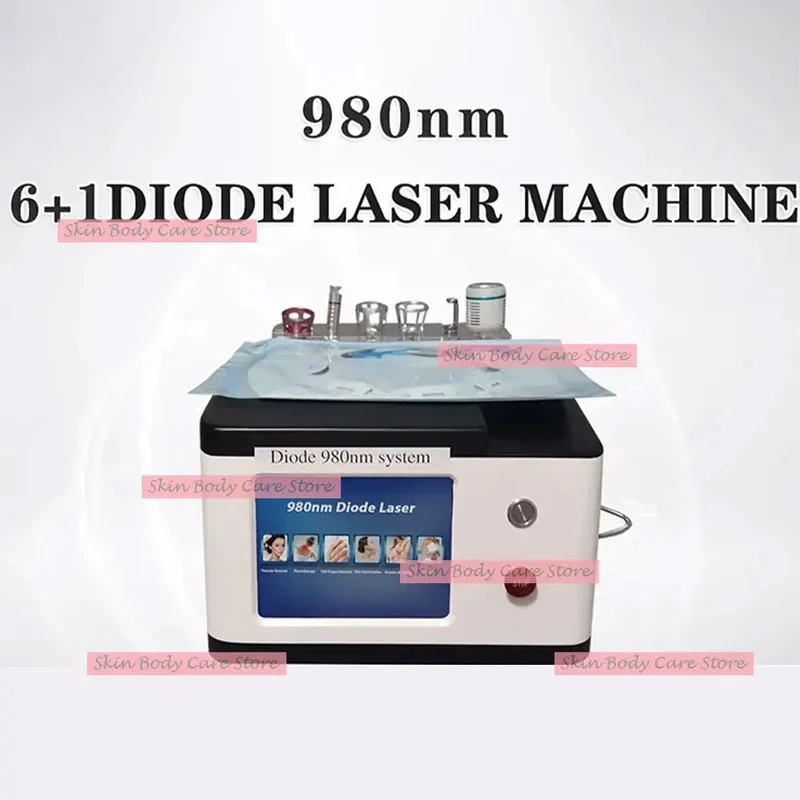 2025 980Nm Laser Optic Lipolisi Fiber Machine liposuction Handle Commercial Physiotherapy For Spider Vein Vascular Removal