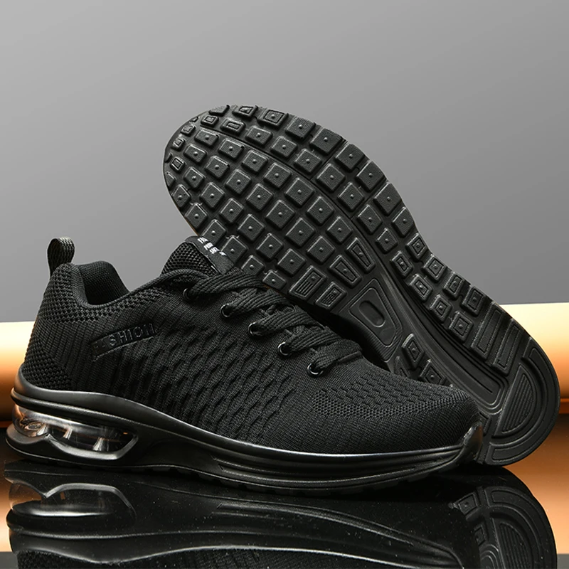 Men Sports Shoes Big Size Comfortable Fashionable Lace Up Casual Anti Slip Wear-resistant Outdoor Mesh Running Shoes for Men image 2