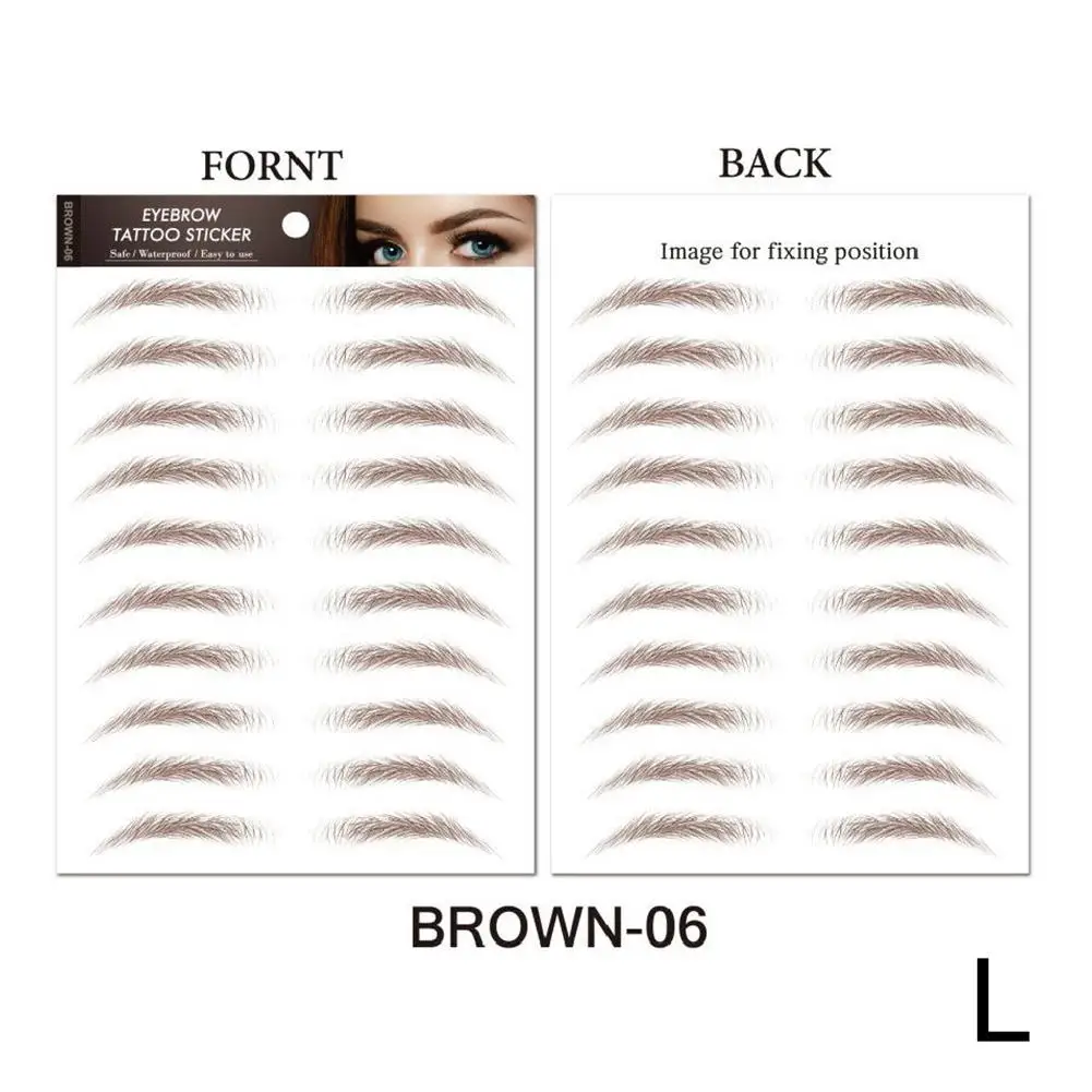6D Hair Like Eyebrows Stickers for Authentic Look
