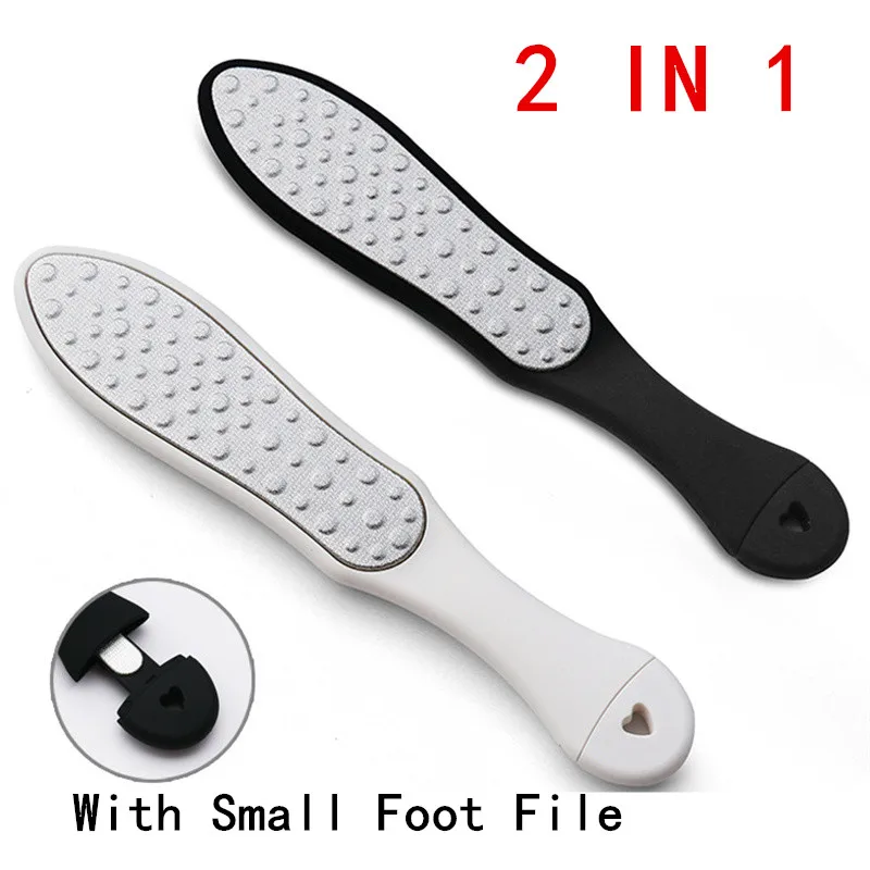 

Professional 2 in 1 Stainless Steel Foot File Rasp Heel Grater Hard Dead Skin Callus Remover Pedicure Foot Care Tools