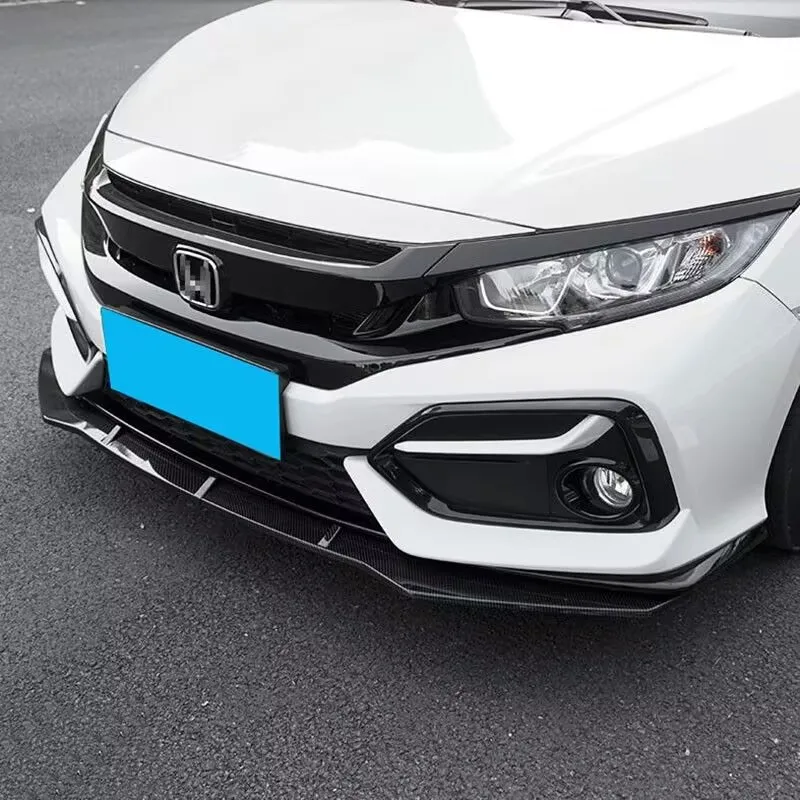 For Honda Civic 2020 2021 Hatchback Front Fog Light Trim Frame Left Right Side Front Bumper Fog Lamp Frame Cover Plate Grille
