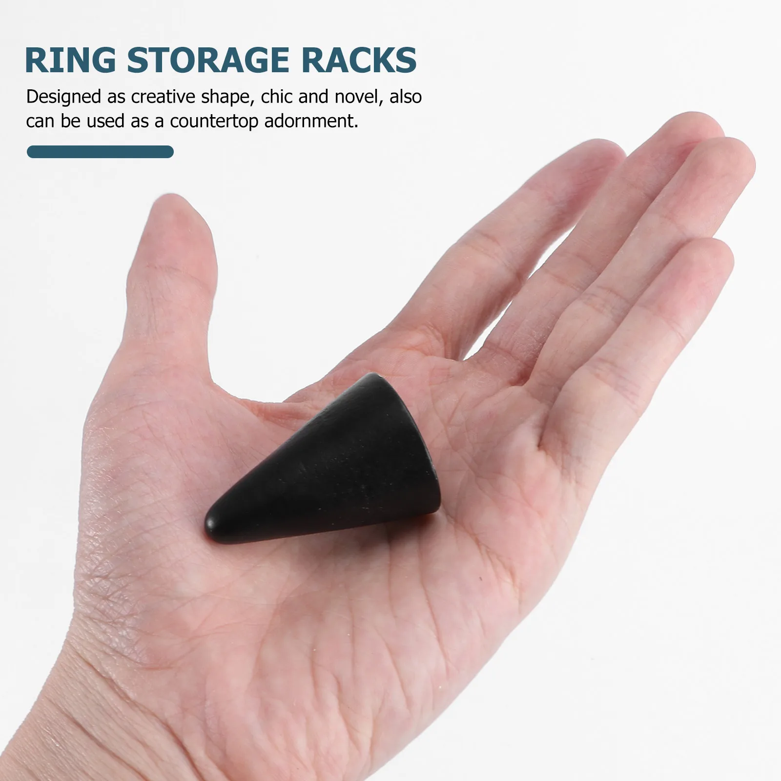

3pcs Wooden Ring Holder Earring Storage Rack Jewelry Display Organizer Stand For Home Lightweight Simple Shelf Exquisite Finger