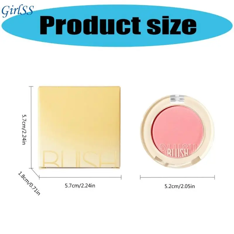 Powder for Cheeks Matte Face Blusher Palettes Long Lasting Light Weight Powder Makeup Natural Look T4MB