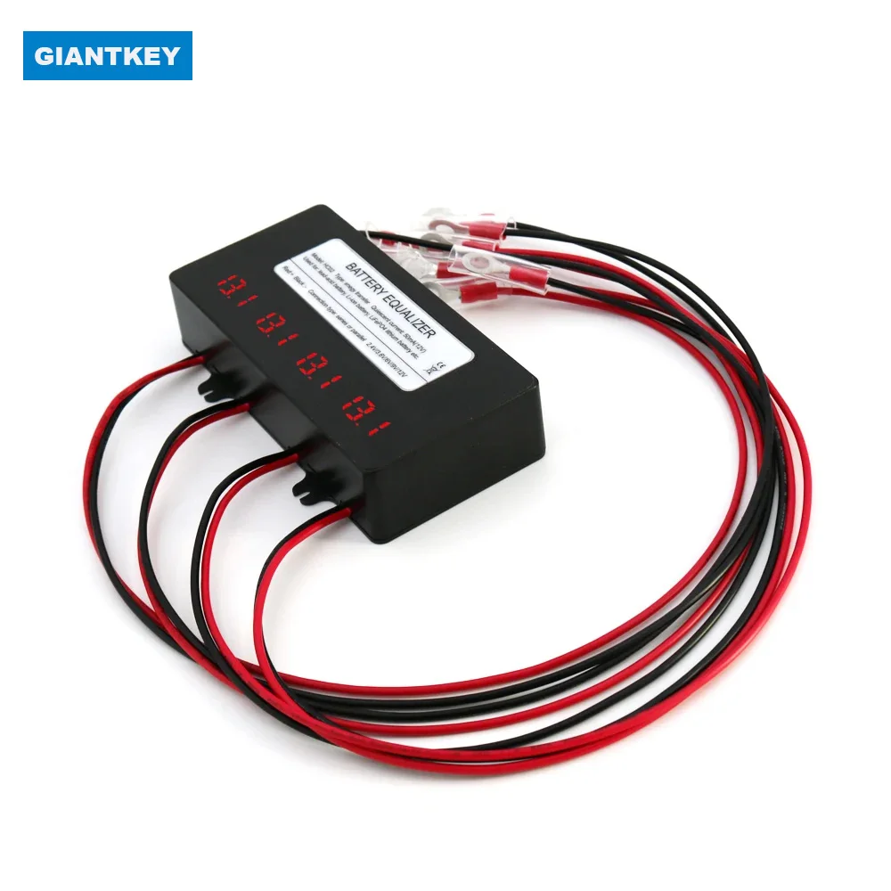 GIANTKEY BMS Smart Battery Equalizer 10A Current Active Voltage Balancer Li li-ion lifepo4 LTO Lead Acid Battery LED Display