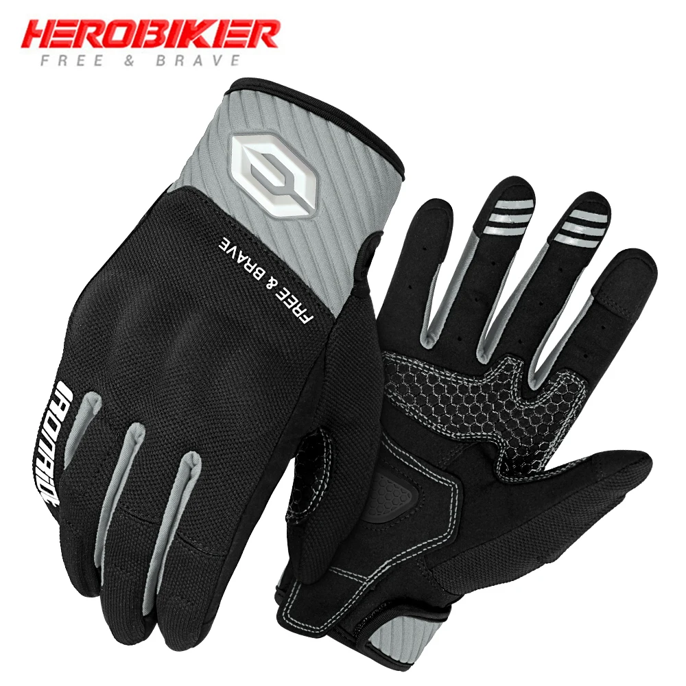 

Motorcycle Breathable Gloves Anti Fall And Anti-collision Touch Screen Full Finger Riding Gloves Outdoor Sports Protective Glove