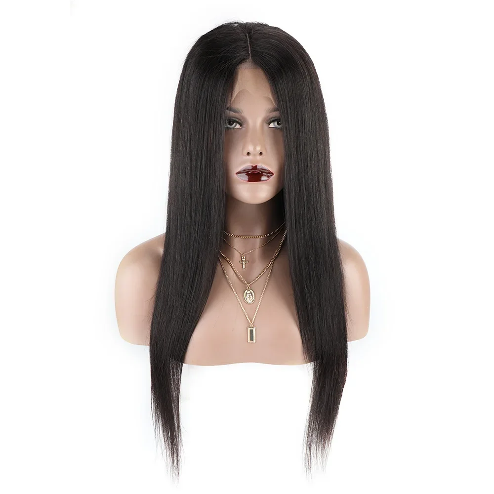 26 Inch 180 Density HD Lace Wig 4x4 Human Hair Wigs Brazilian Straight Glueless Wigs Human Hair Baby Hair PrePlucked for Women