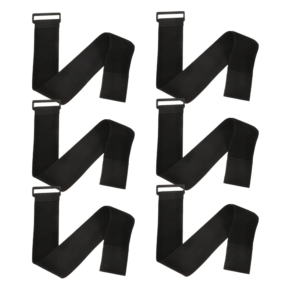 

6pcs Elastic Adjustable Luggage Riding Pant Band Hook Loop Reusable Cord Management Strap Multipurpose Cord Management Straps