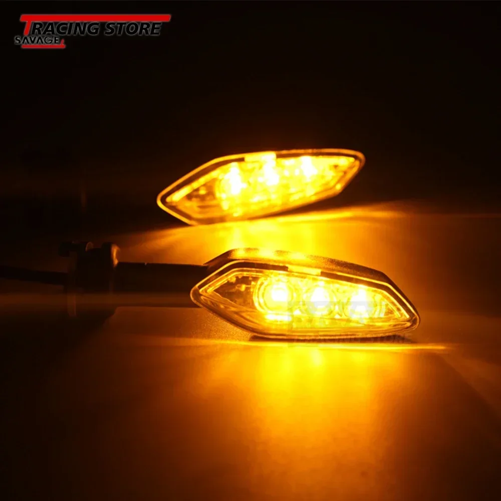 Intermitente LED de la motocicleta de las señales de luz para MT01 MT03 MT07 MT09 MT10 MT15 MT25 YAMAHA Tracer 700 900 FZ250 FZ150I Cafe Racer For