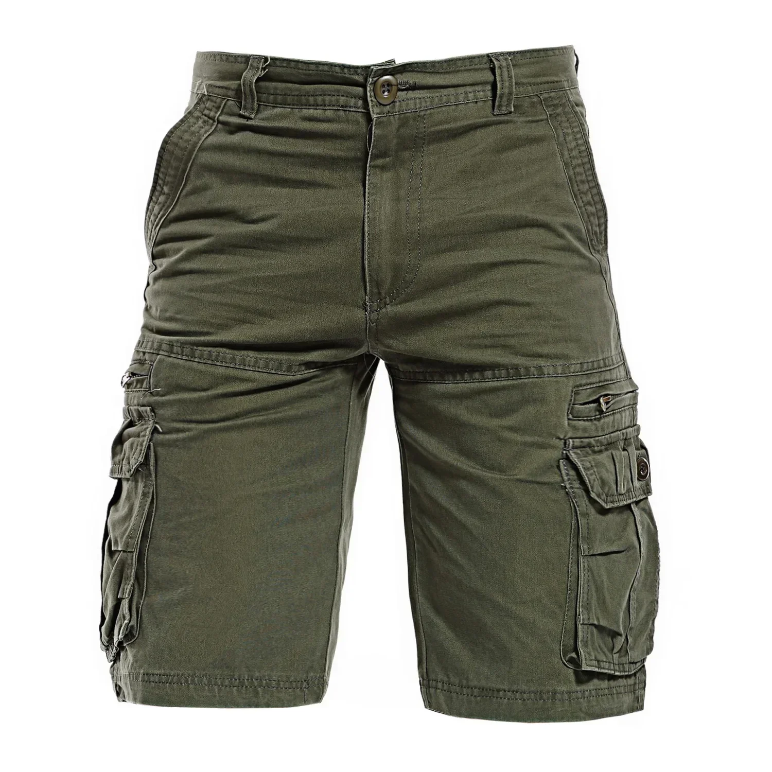 Summer Men\'s Tactical Military Cargo Shorts Loose Casual Multi-Pocket Cotton Hiking Combat Shorts Male Hot