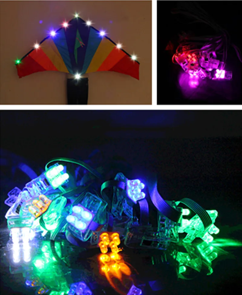 새로운 DIY LED 연 날리기 56개 LED 램프가 장착된 성인용 야외 장난감 드라첸 스테이겐 세르프 볼란트 젤 블라스터