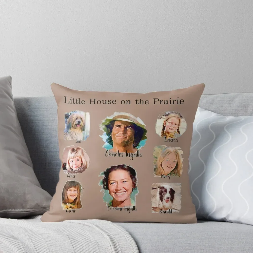 

Ingalls Family Little House on the Prairie Throw Pillow Decorative Sofa Cushion sleeping pillows Pillow