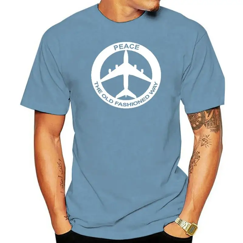 Summer Fashion Men T Shirt Peace The Old Fashioned Way Bombing Isis Drone T Shirt