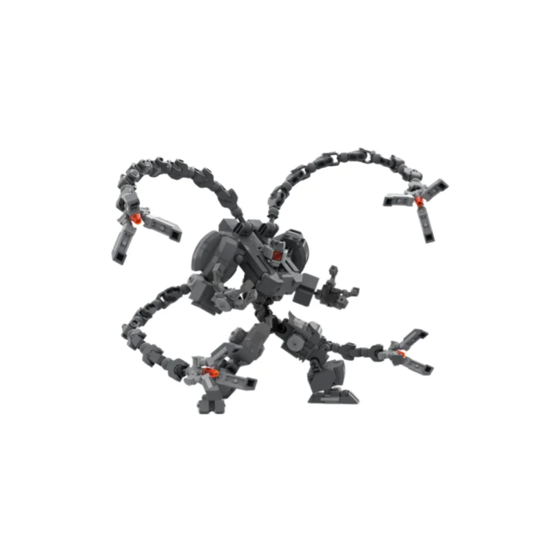 Modèle de la série MOC Mecha - Blocs de construction en petites pièces - 398 pièces - Convient à tous les passionnés pour l'assemblage, a