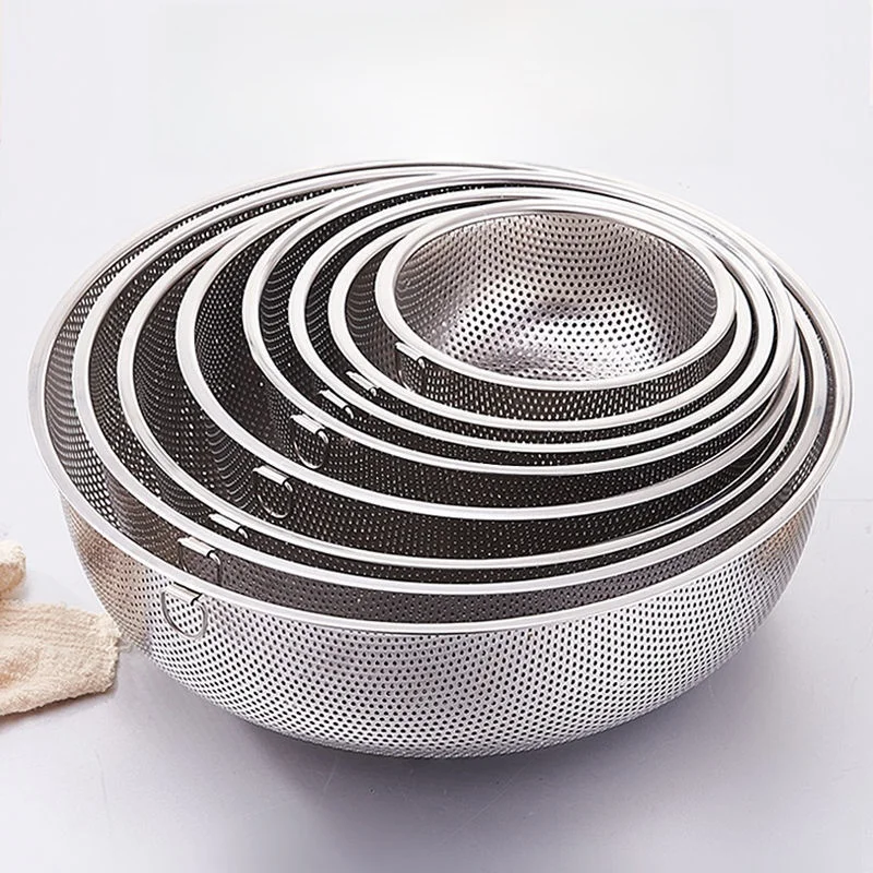 large-size-food-grade-stainless-steel-drain-basket-kitchen-use-vegetable-washing-basin-rice-strainer-filter-water-drain-basket