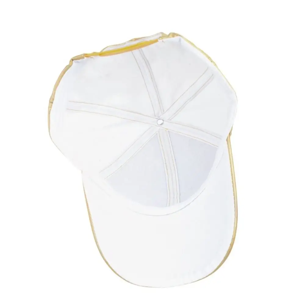 Adjustable Brim Water-Splashing Festival Hats UV Protection Waterproof PU Water-Sprinkling Hats Transparent Sunscreen