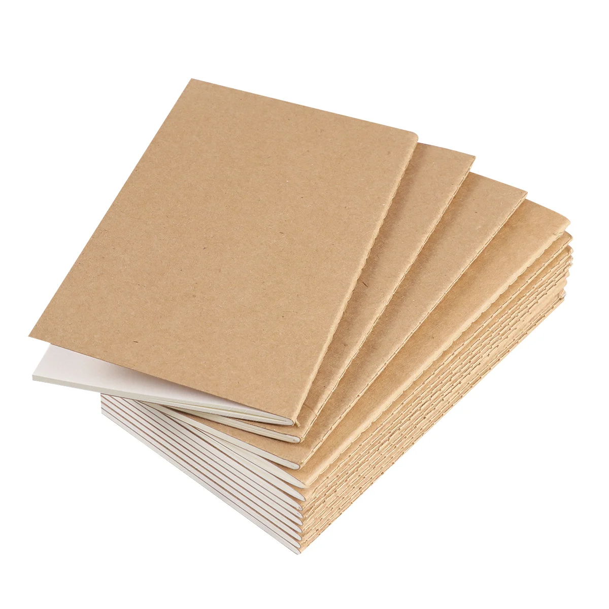 Cuaderno de papel Kraft de 12 piezas, diario de viaje en blanco para escribir, dibujar, Bloc de notas, Bloc de notas, cuaderno para el trabajo