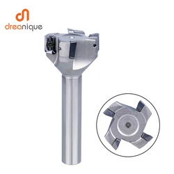 1PC 25mm 32mm Integrated Right Angle Aluminium Planering and Polishing Milling Cutter 12mm Shank Installed Insert APKT1135
