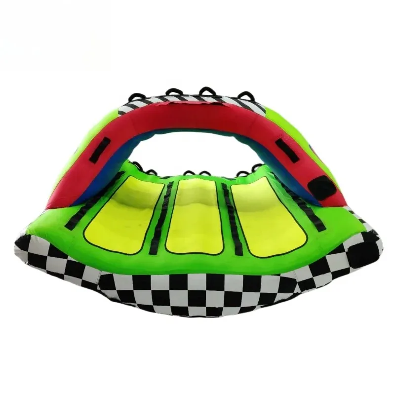 Inflatable Flying Towable Tube Sea Ski Jet Speed Boat Water Sports Chair Boating Cheap PVC 3 Riders Inflatable Towable Tube for