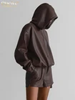 high waist faux "leather"