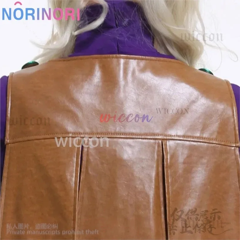 Sbr Cosplay Anime Jojo Cosplay NEW Costume Gyro Zeppli Sexy Pu Pants Purple Tights Racewear Suits Cape Hat Wigs Props Customized