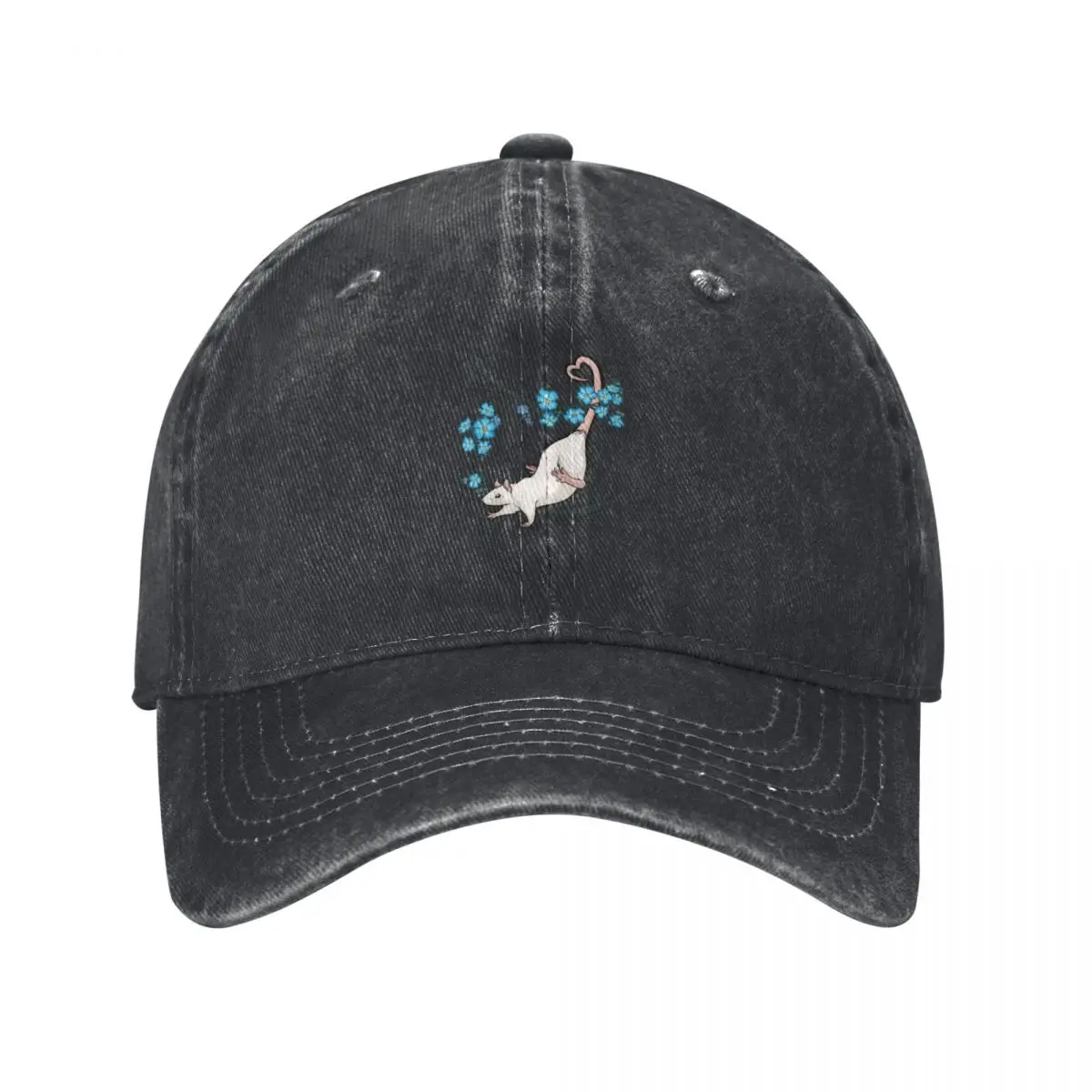 Forget Me Not - Rat 5 - White Baseball Cap Wild Ball Hat funny hat Visor Girl Men's