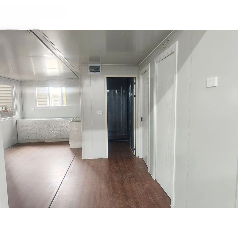 Portable design. 20-foot expandable container house. Residential finished house. Luxury home.