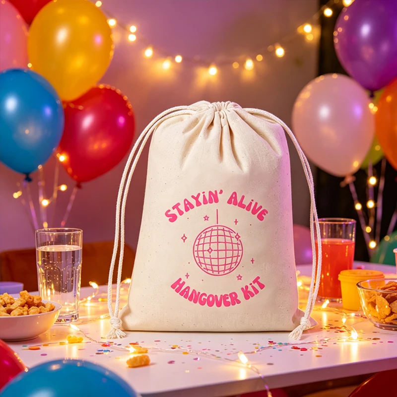 5-teiliges Stayin' Alive Kater-Set mit Kordelzug, Erholungsset für Junggesellenabschiede, letzte Disco-Hochzeit, Brautpartys, Dekoration – Detail 5