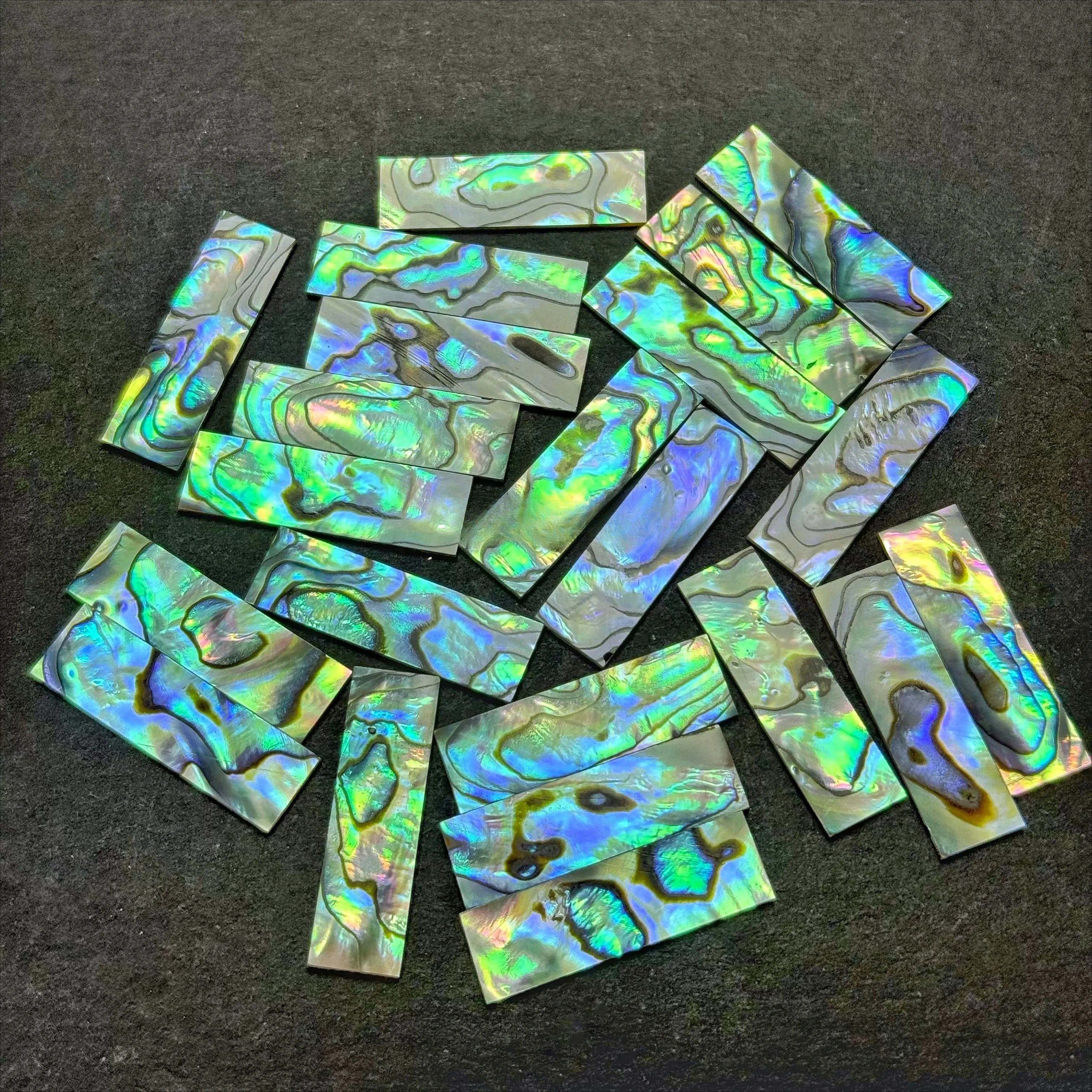 30x9x1mm Natural Abalone Shell - огляд і ціна Abalone Shell Jewelry Inlay Sheets